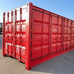 Nuevo contenedor 20′ (6 metros) | 20’OS Apertura lateral – MIIU1500380 rojo