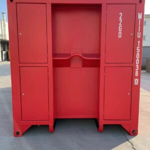 Alternative view of Nuevo contenedor 20′ (6 metros) | 20’OS Apertura lateral – MIIU1500380 rojo