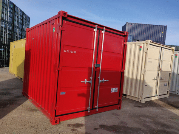 Nuevo contenedor 10′ – 3 metros – MIIU0133777 Rojo RAL3000