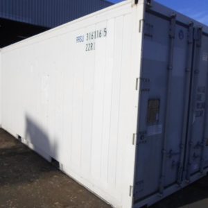 Alternative view of 20 'ex reefer contenedor aislado